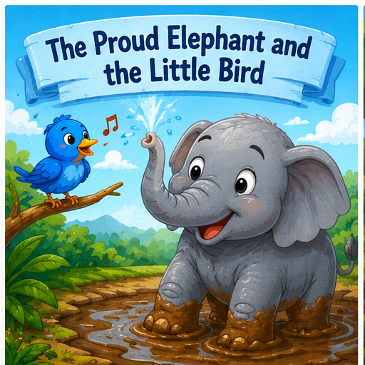 The Elephant and The Bird / Gajah Sombong dan Burung Kecil