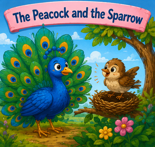 The Peacock and The Sparrow